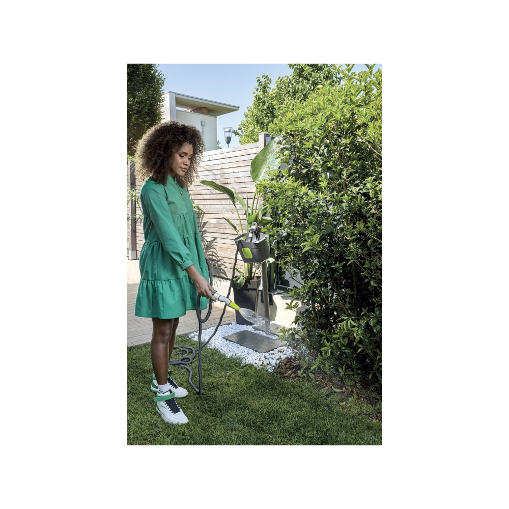 სარწყავი მილი აქსესუარებით GF Aquapop Grey Pro GF80287677, 15m, Garden Hose, Grey