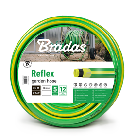 Garden Hose Bradas Reflex WFR1/220, 20m, Green\Yellow