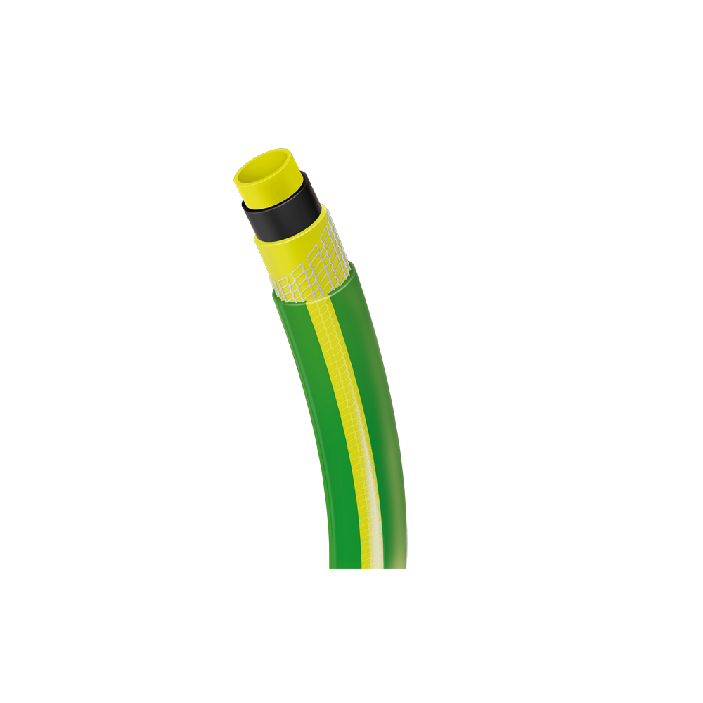 Garden Hose Bradas Reflex WFR1/220, 20m, Green\Yellow