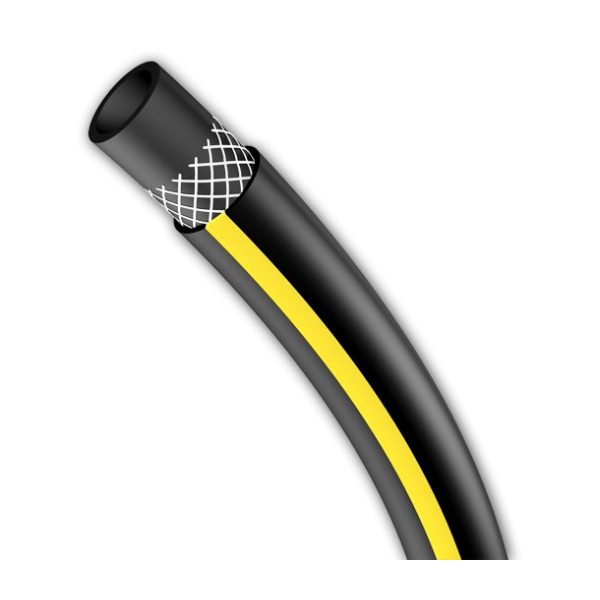 Garden Hose Bradas WBC1/250, 50m, Black\Yellow