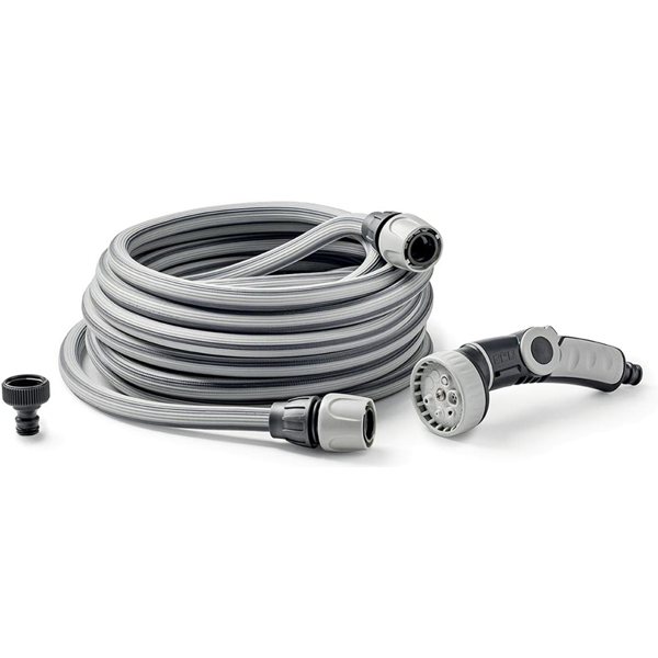 წელვადი სარწყავი მილი Aquago Easy GF80297647, 30m, Garden Hose, Grey