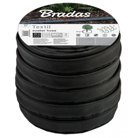 Garden Hose Bradas Soaker Textil Hose WSTH30, 30m, Black