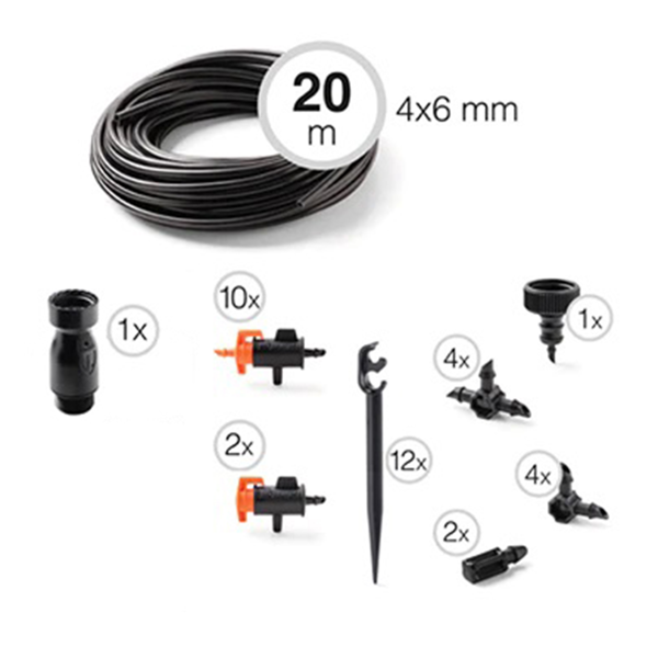 Dripper Kit GF 12 VASE GF80006101, Black