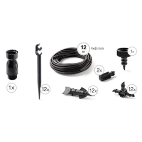 წვეთოვანი სარწყავი მილი GF 12 VASE GF80006299, Dripper kit, Black