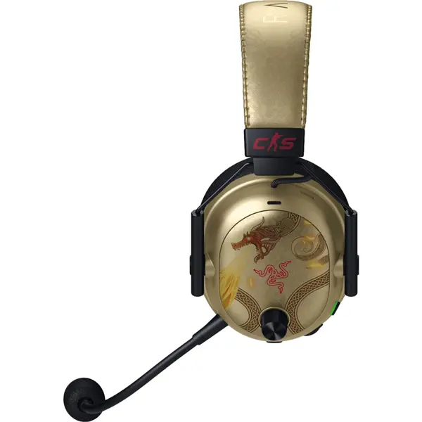 ყურსასმენი Razer RZ04-05400800-R3M1 BlackShark V3 Pro, Headset, Wireless, Bluetooth, USB, Type-C, Counter-Strike 2 Edition/Gold