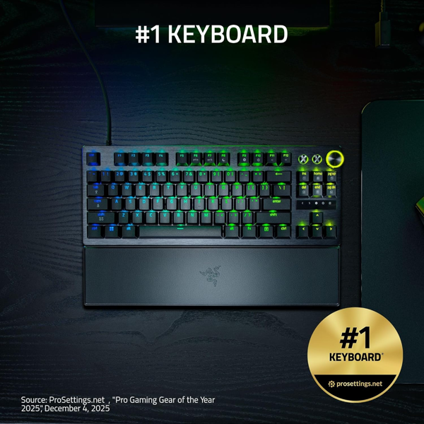 Gaming Mechanical Keyboard Razer RZ03-05520100-R3M1 Huntsman V3 Pro, Wired, USB, RGB, Black