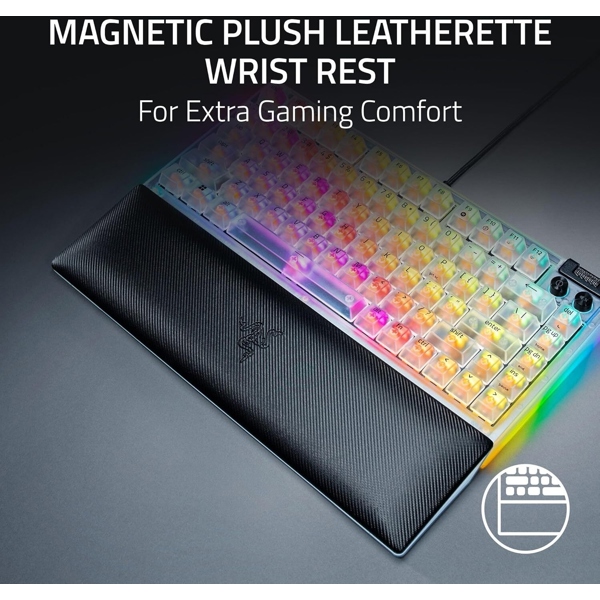 Gaming Mechanical Keyboard Razer RZ03-05003500-R3M1 BlackWidow V4, Wired, USB, RGB, Phantom White