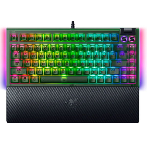 Gaming Mechanical Keyboard Razer RZ03-05003300-R3M1 BlackWidow V4, Wired, USB, RGB, Phantom Green