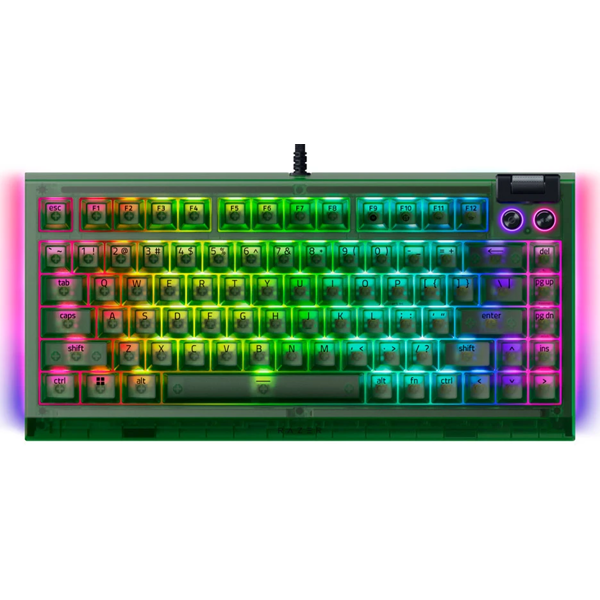 Gaming Mechanical Keyboard Razer RZ03-05003300-R3M1 BlackWidow V4, Wired, USB, RGB, Phantom Green
