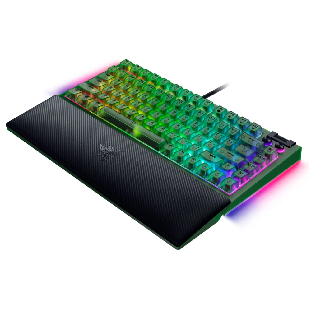 Gaming Mechanical Keyboard Razer RZ03-05003300-R3M1 BlackWidow V4, Wired, USB, RGB, Phantom Green