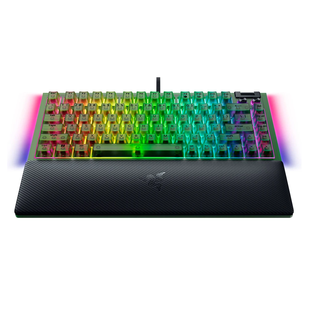 Gaming Mechanical Keyboard Razer RZ03-05003300-R3M1 BlackWidow V4, Wired, USB, RGB, Phantom Green