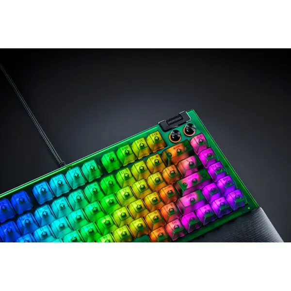 Gaming Mechanical Keyboard Razer RZ03-05003300-R3M1 BlackWidow V4, Wired, USB, RGB, Phantom Green