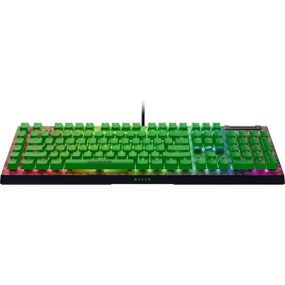 Gaming Mechanical Keyboard Razer RZ03-04704100-R3M1 BlackWidow V4 X, Wired, USB, RGB, Minecraft Edition