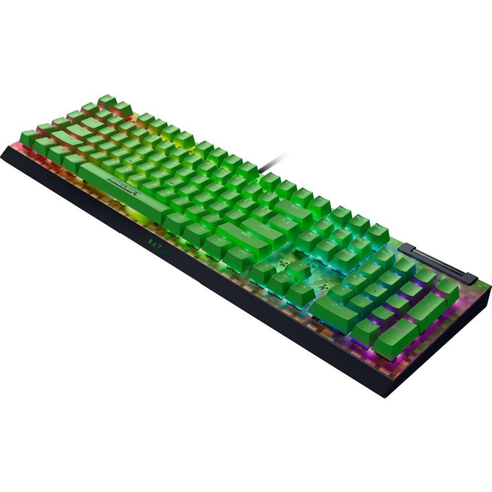 კლავიატურა Razer RZ03-04704100-R3M1 BlackWidow V4 X, Wired, USB, RGB, Gaming Mechanical Keyboard, Minecraft Edition
