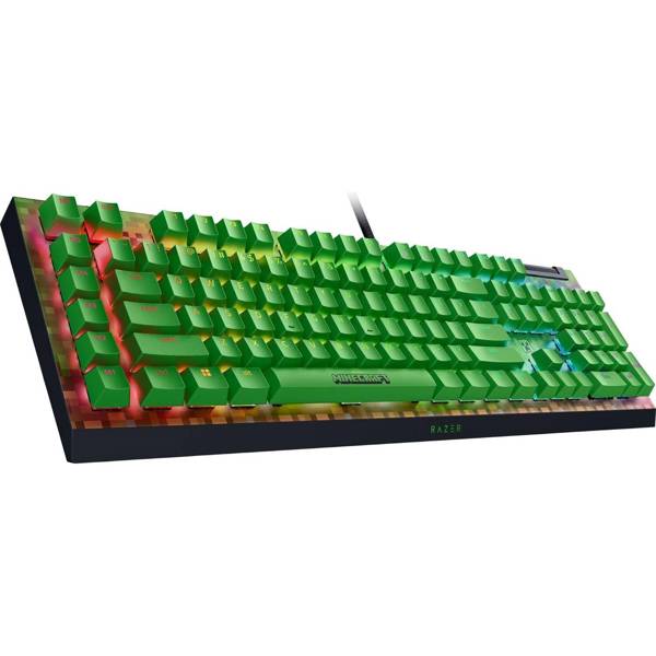 Gaming Mechanical Keyboard Razer RZ03-04704100-R3M1 BlackWidow V4 X, Wired, USB, RGB, Minecraft Edition