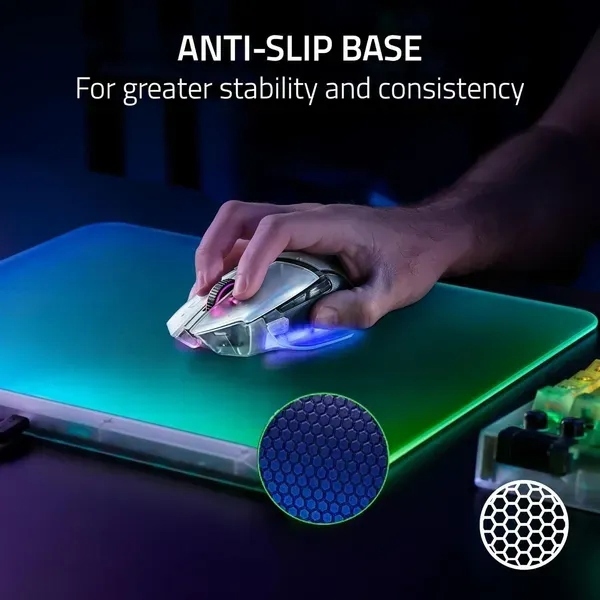 მაუსის პადი Razer RZ02-04920400-R3M1 Firefly V2 Pro, M, RGB, Mouse Pad, Phantom White