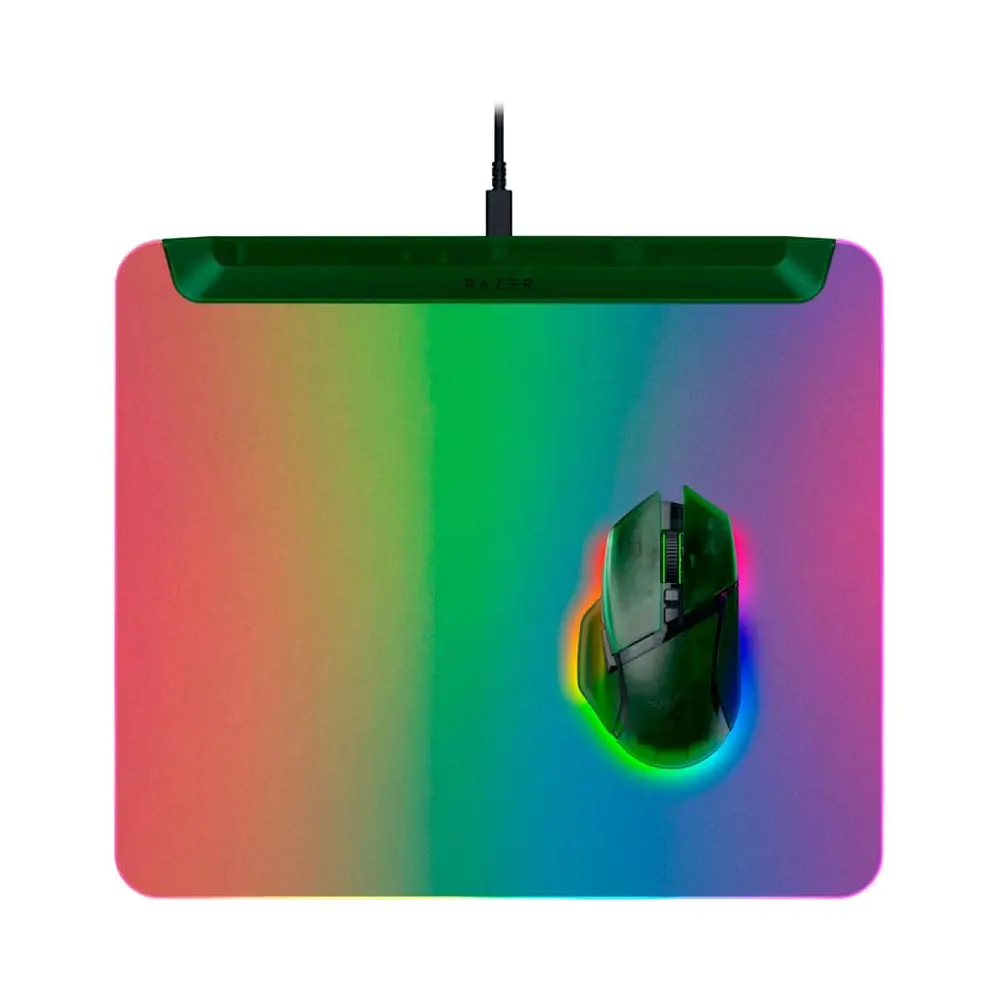 მაუსის პადი Razer RZ02-04920300-R3M1 Firefly V2 Pro, M, RGB, Mouse Pad, Phantom Green