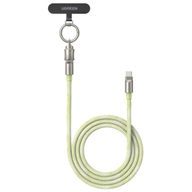 Type-C To Type-C PD Fast Charging  Lanyard Cable UGREEN L508 (35500), 60W, 1.2m, Green