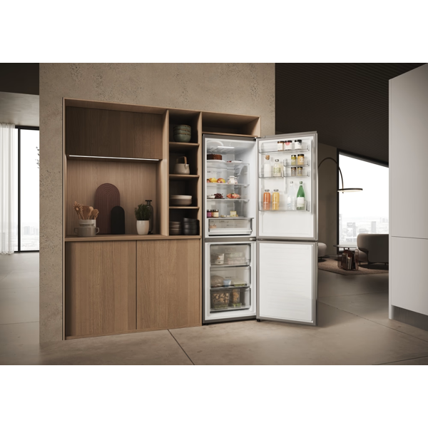 Refrigerator Haier EHD3PWDNPK186, 352L, A+, 35dB, No Frost, Silver