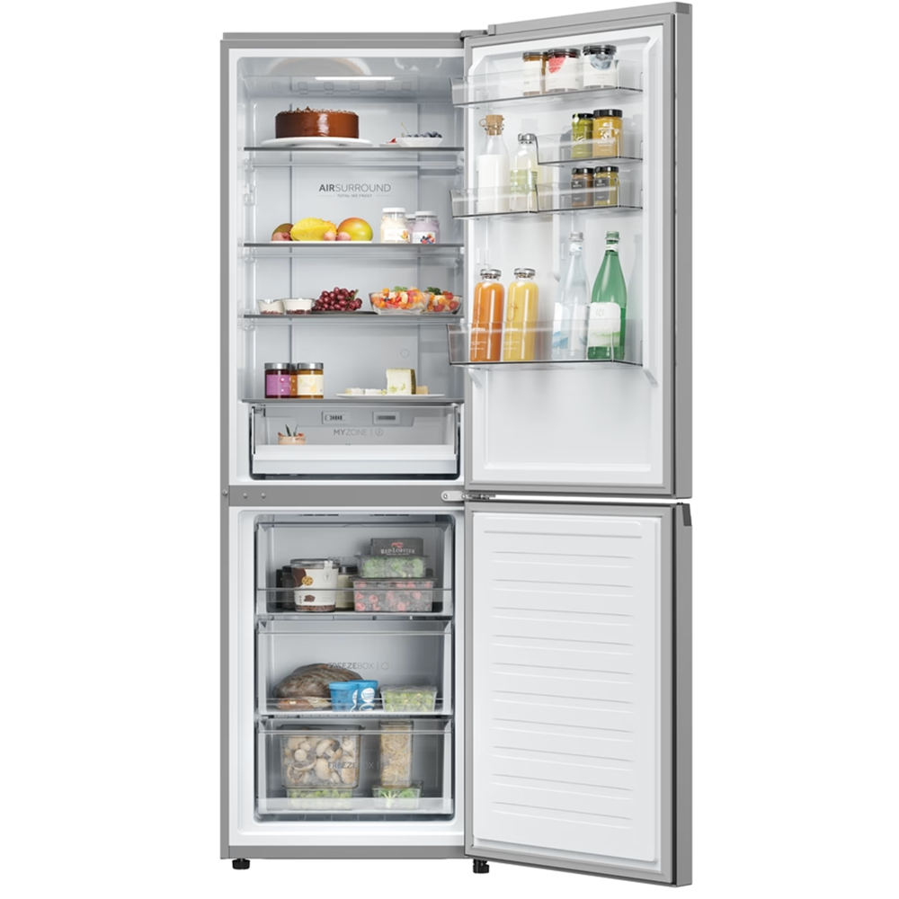 Refrigerator Haier EHD3PWDNPK186, 352L, A+, 35dB, No Frost, Silver