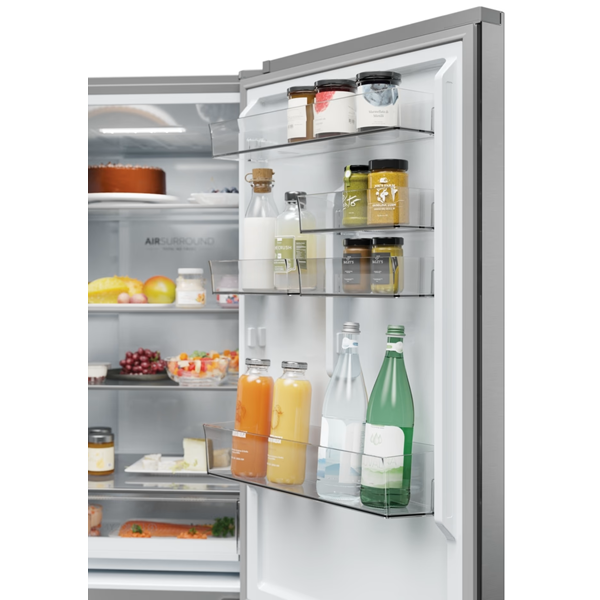 Refrigerator Haier EHD3PWDNPK186, 352L, A+, 35dB, No Frost, Silver