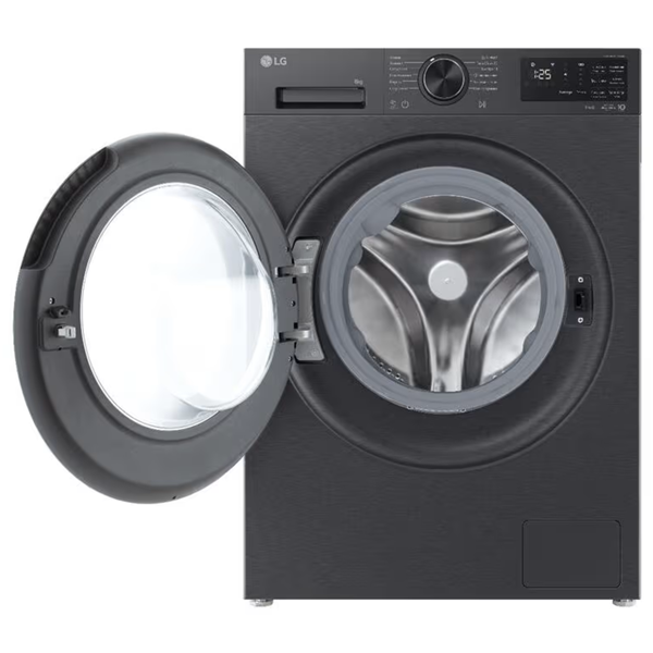 სარეცხი მანქანა LG F2X5PYNY6.AEBQME3, 8Kg, A, 1200Rpm, 74Db, Washing Machine, Black