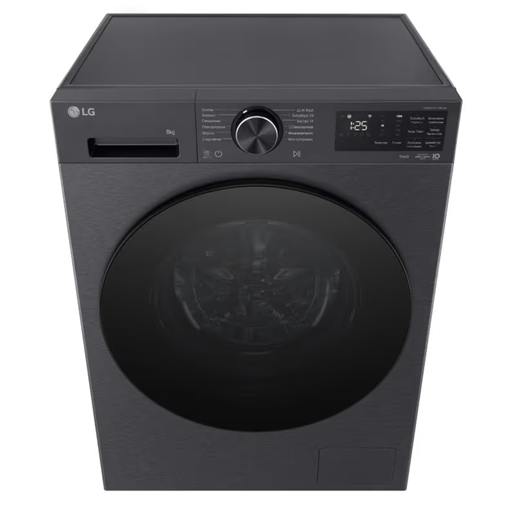 სარეცხი მანქანა LG F2X5PYNY6.AEBQME3, 8Kg, A, 1200Rpm, 74Db, Washing Machine, Black