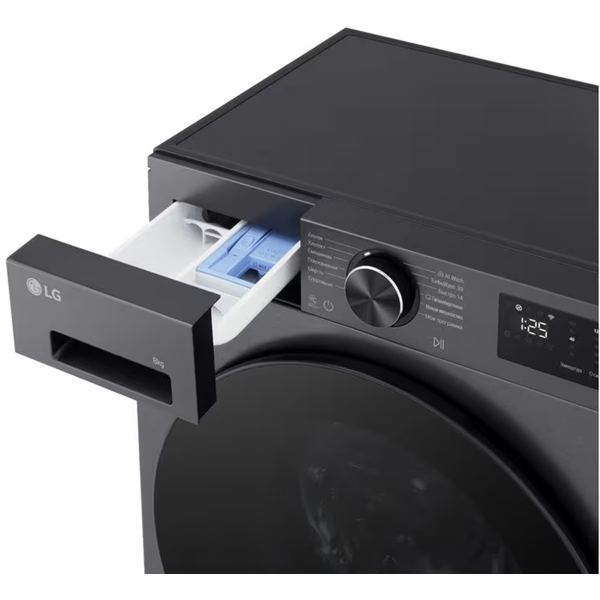 სარეცხი მანქანა LG F2X5PYNY6.AEBQME3, 8Kg, A, 1200Rpm, 74Db, Washing Machine, Black