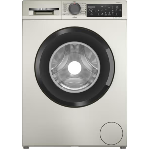 Washing Machine Bosch WLZ2421SME, 8Kg, D, 1200Rpm, Silver