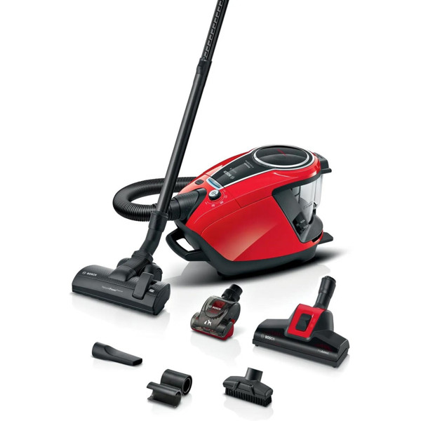 მტვერსასრუტი Bosch BGS7PET1, 800W, 3L, Vacuum Cleaner, Red