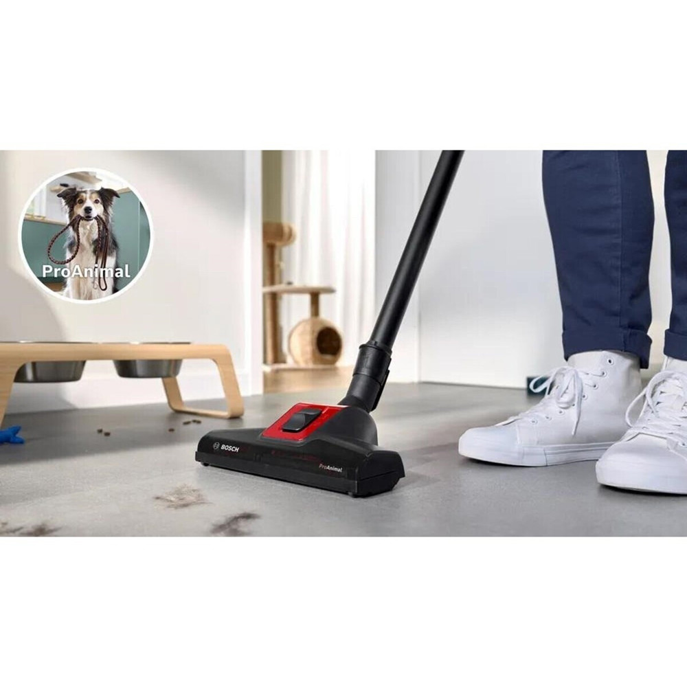 მტვერსასრუტი Bosch BGS7PET1, 800W, 3L, Vacuum Cleaner, Red