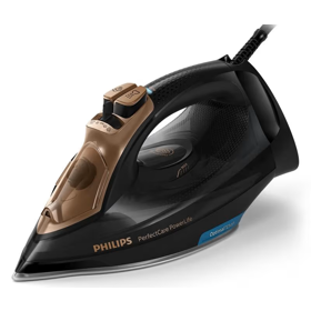 Steam Iron Philips GC3929/66, 2600W, 0.3L, Black/Brown