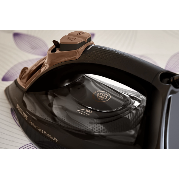 Steam Iron Philips GC3929/66, 2600W, 0.3L, Black/Brown