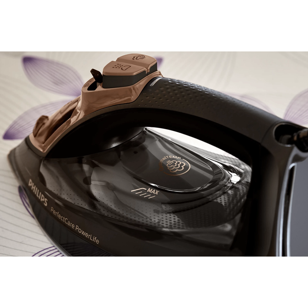 Steam Iron Philips GC3929/66, 2600W, 0.3L, Black/Brown