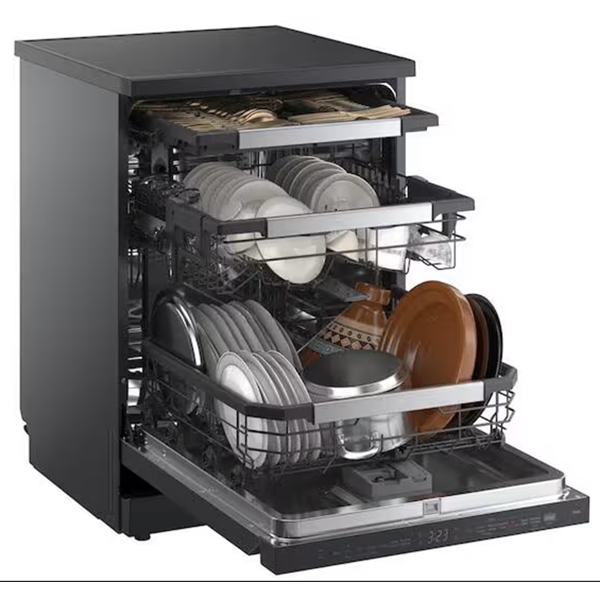 ჭურჭლის სარეცხი მანქანა LG DFC287HMS.ABMPGCC, Dishwasher, Black