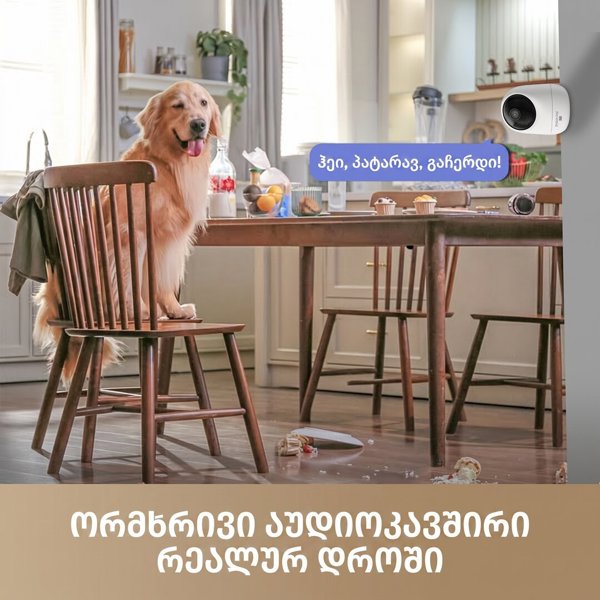 ვიდეო სათვალთვალო კამერა Dreame A131 NAVO Care 1 Incam, 4Mp, Indoor Video Surveillance Camera, White