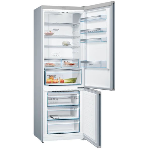 მაცივარი Bosch KGN49XL306, 438L, E, No Frost, Refrigerator, Silver