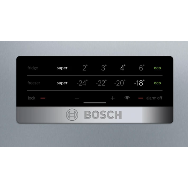 მაცივარი Bosch KGN49XL306, 438L, E, No Frost, Refrigerator, Silver