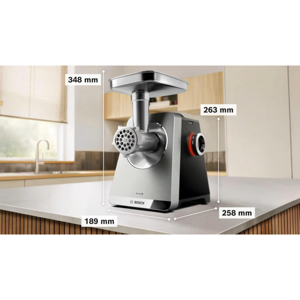 ხორცსაკეპი Bosch MFWS860M, 2500W, Meat Grinder, Black