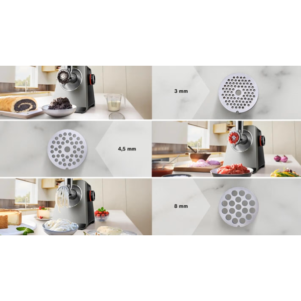 ხორცსაკეპი Bosch MFWS860M, 2500W, Meat Grinder, Black