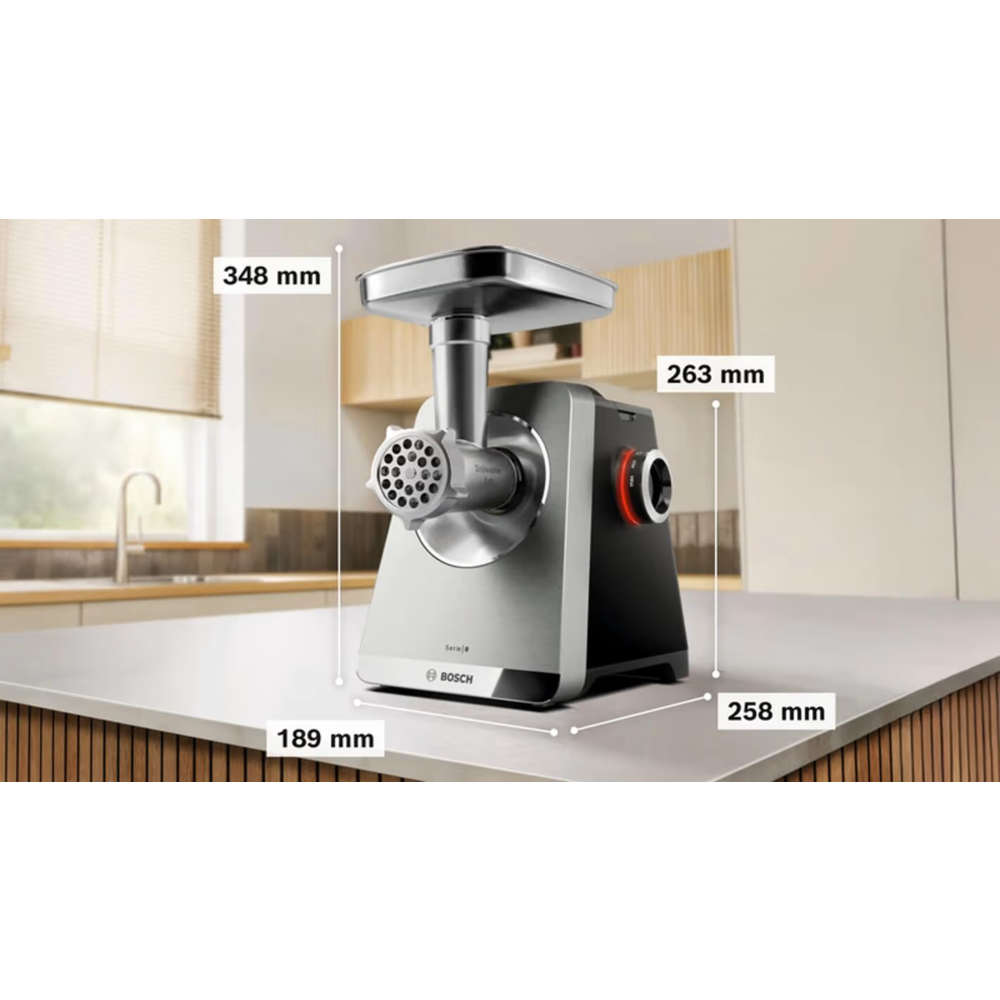 Meat Grinder Bosch MFWS820M, 2500W, Black