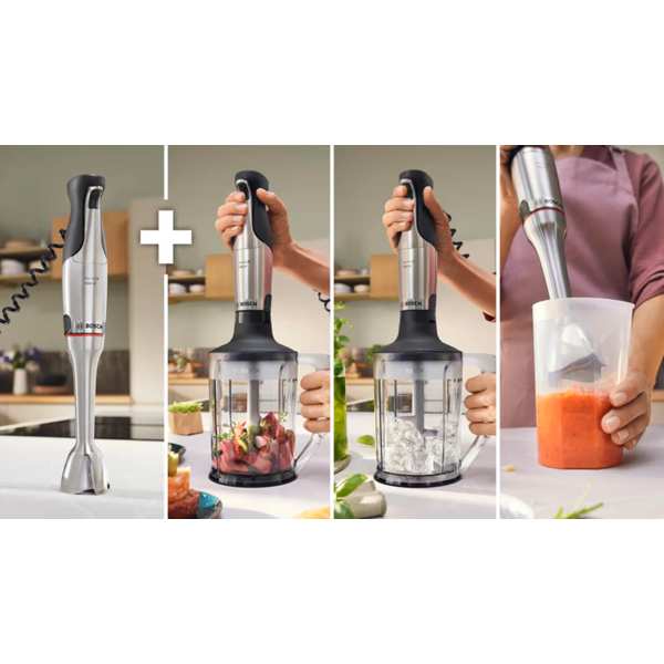 Hand Blender Bosch MSM8M950, 1500W, 0.6L, Silver