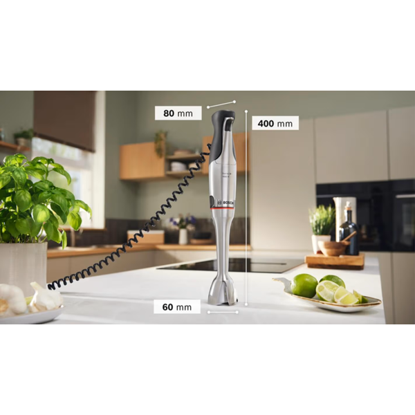 Hand Blender Bosch MSM8M950, 1500W, 0.6L, Silver