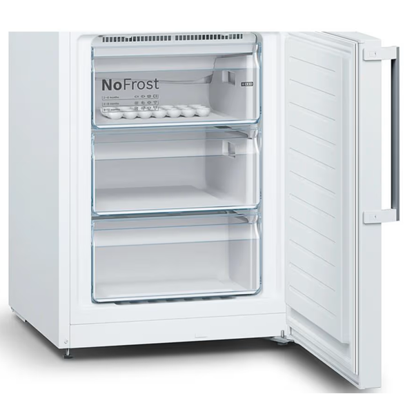 მაცივარი Bosch KGN39UW316, 368L, E, 39dB, No Frost, Refrigerator, White