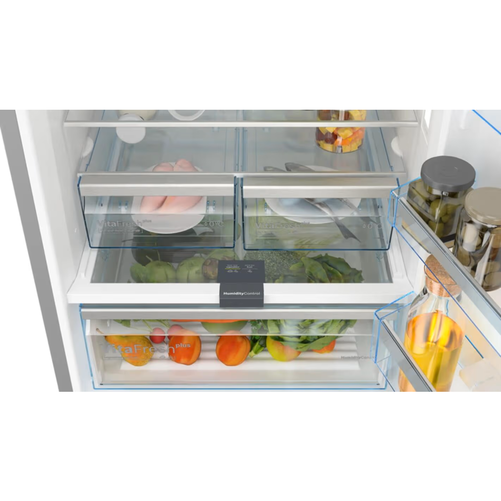 მაცივარი Bosch KGN56LBE0N, 508L, E, No Frost, Refrigerator, Black