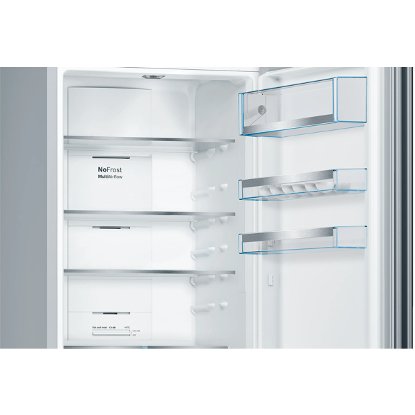 Refrigerator Bosch KGN39LB316, 400L, E, No Frost, Black