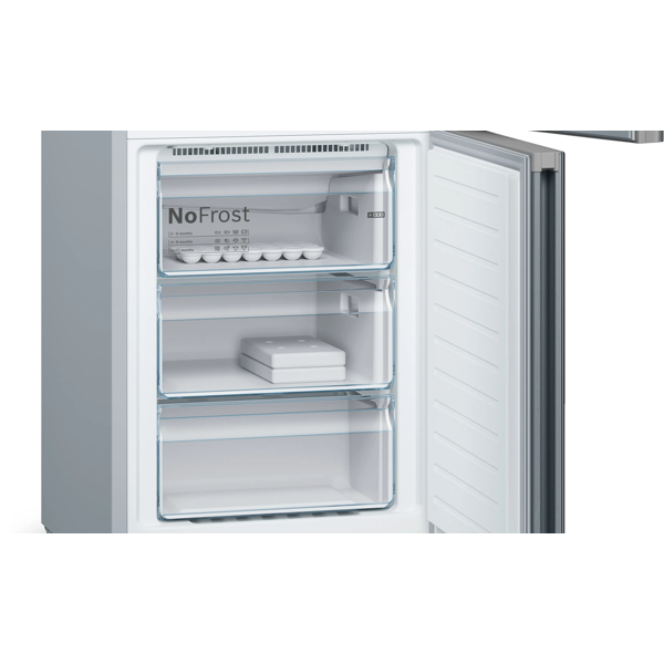 Refrigerator Bosch KGN39LB316, 400L, E, No Frost, Black