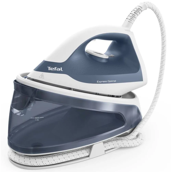 ორთქლის უთო Tefal SV4110E0 Express Optimal, 2200W, 1.2L, Steam Iron, Blue