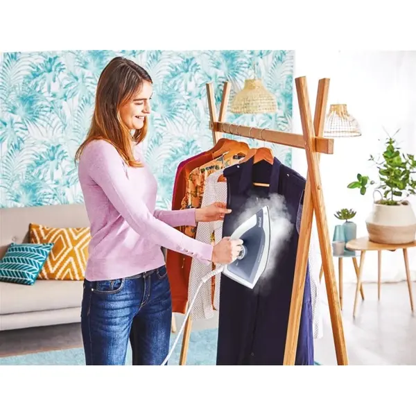 ორთქლის უთო Tefal SV4110E0 Express Optimal, 2200W, 1.2L, Steam Iron, Blue