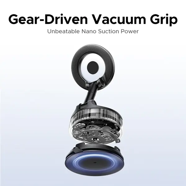 Suction Cup Magnetic Phone Mount UGREEN LP970 (75666), Grey